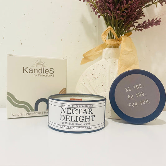 Nectar Delight Luxury Candle - Sweet Elegance for Your Space