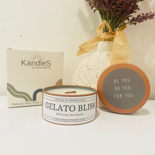 Gelato Bliss Luxury Candle - Sweet Indulgence for Your Senses