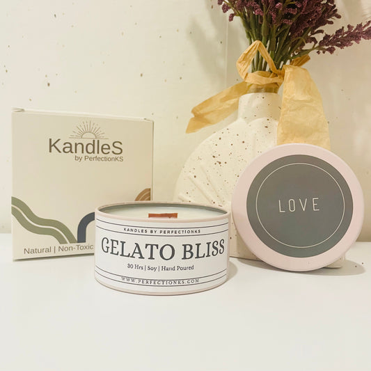 Gelato Bliss Luxury Candle - Sweet Indulgence for Your Senses