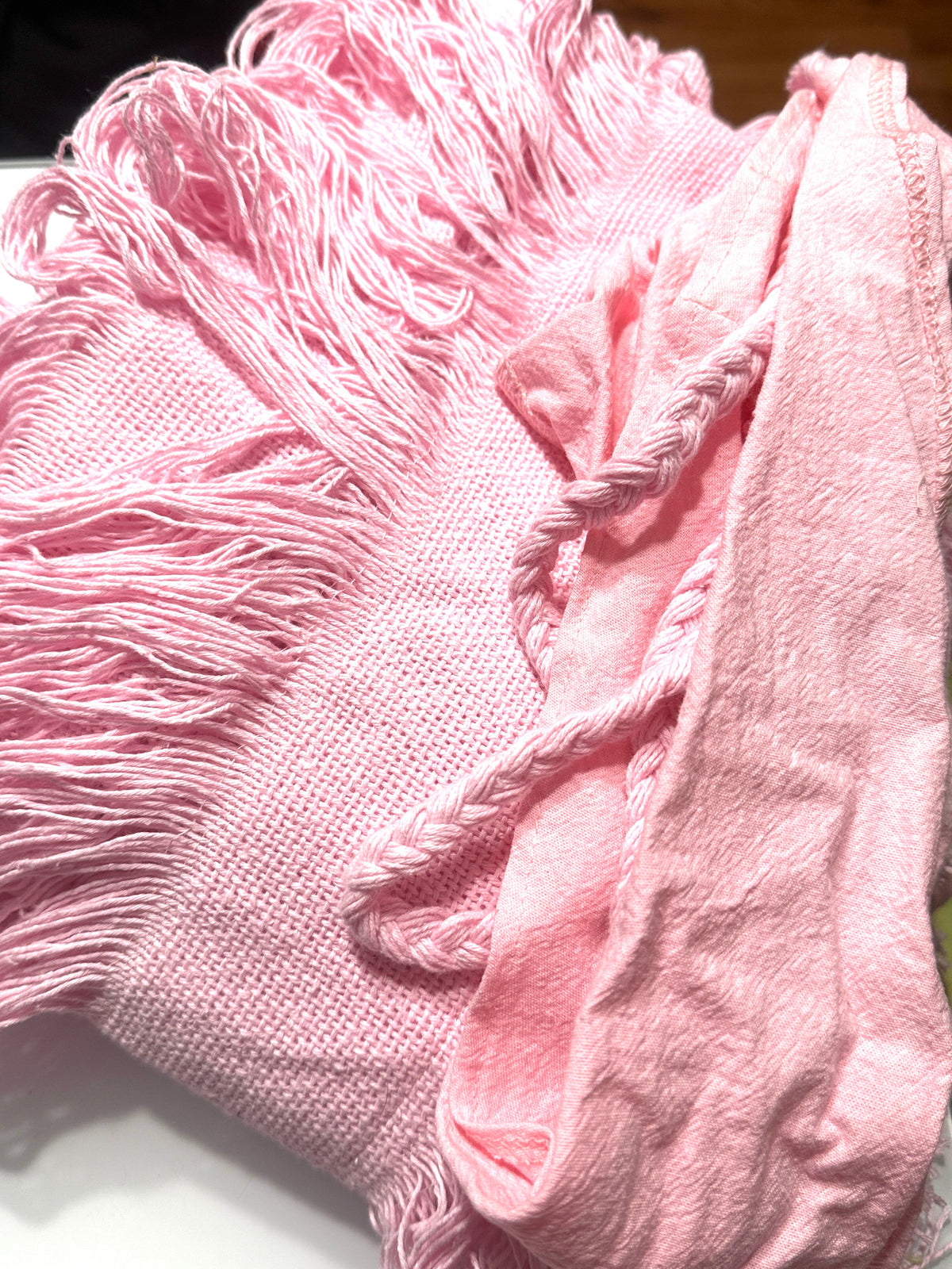 ALLE BOBBY Handmade Frayed Beach Pants