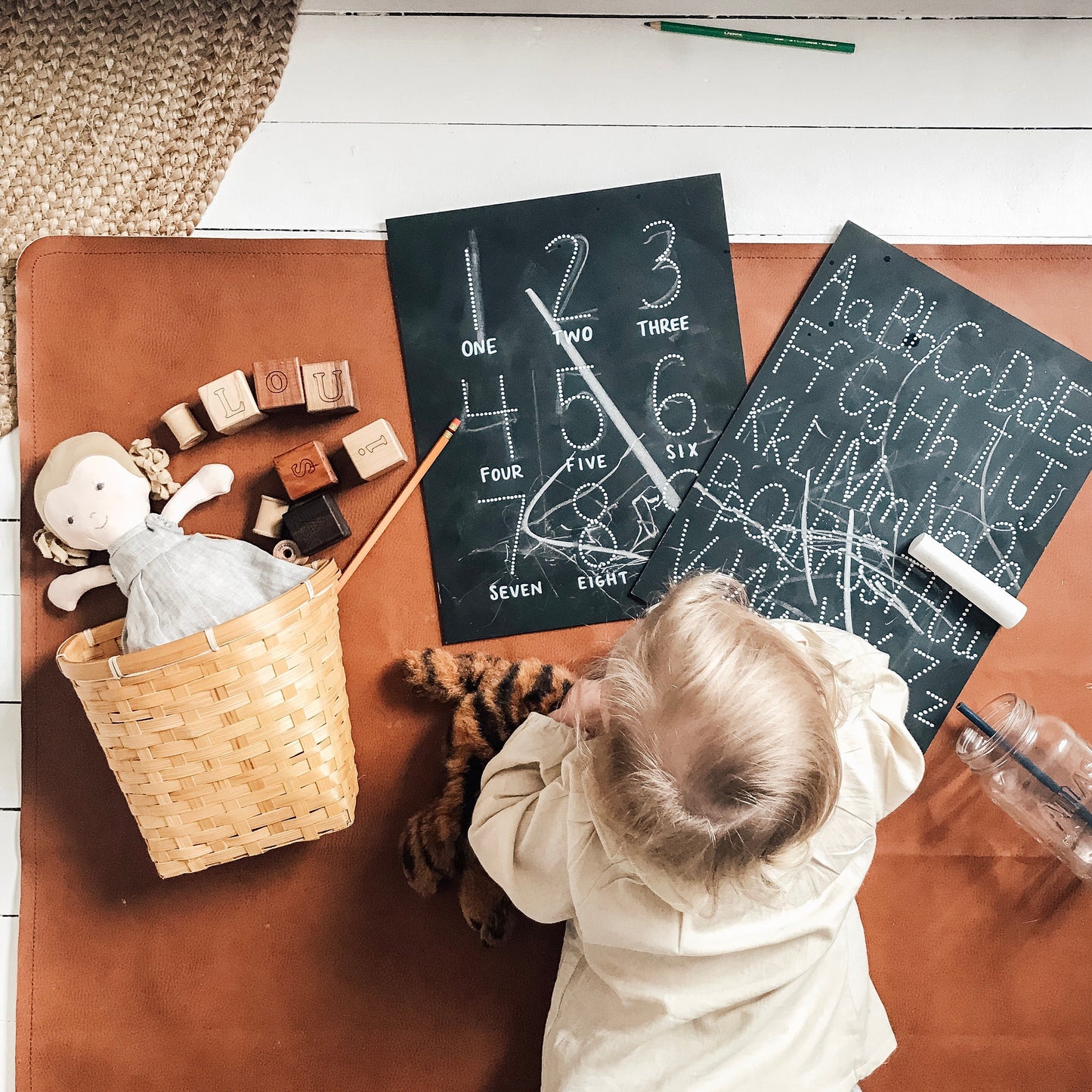 Traceable Numbers Trace-n-Erase Chalkboard®