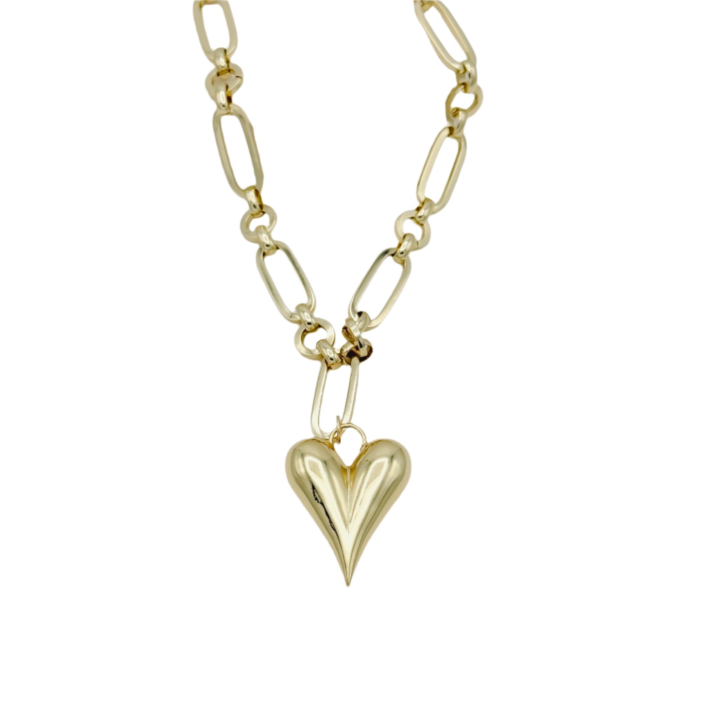 Chunky Statement Heart Necklace