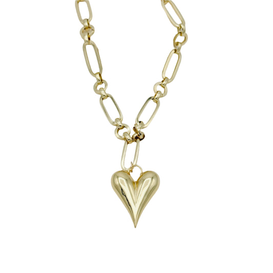 Chunky Statement Heart Necklace
