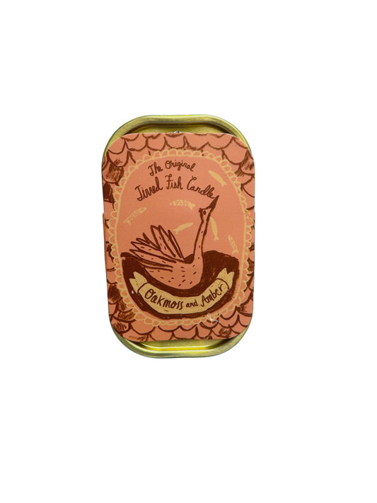 Tinned Fish Candle - Oakmoss & Amber