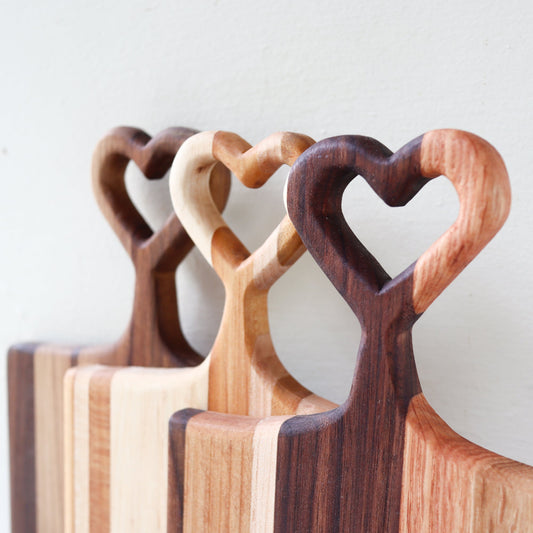 Heart-Handled Serving Boards