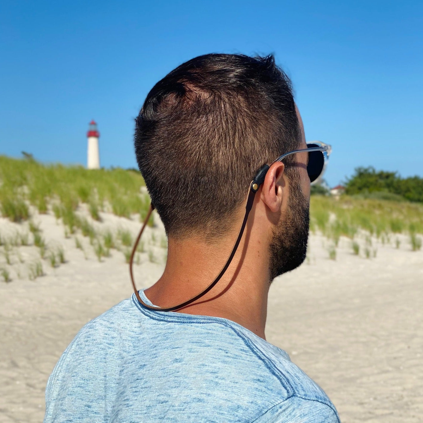 Extra-Slim Leather Sunglass Strap (Waxed Flywire)
