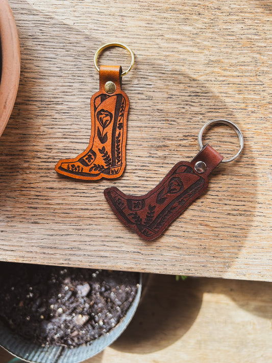 Cowgirl Boot Keychain