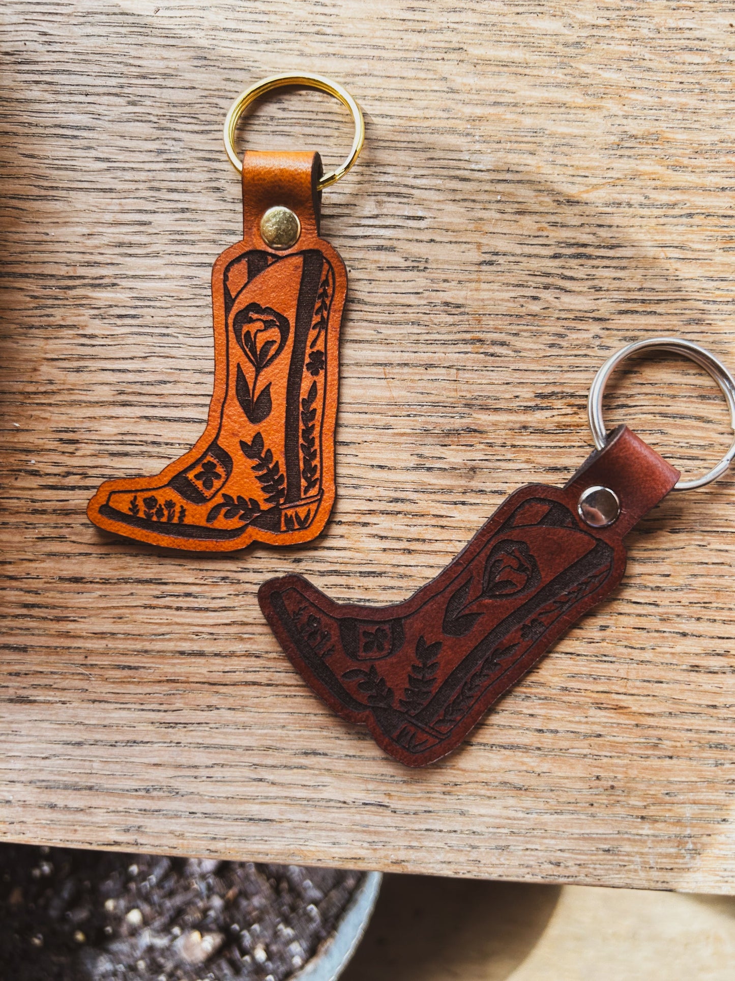 Cowgirl Boot Keychain