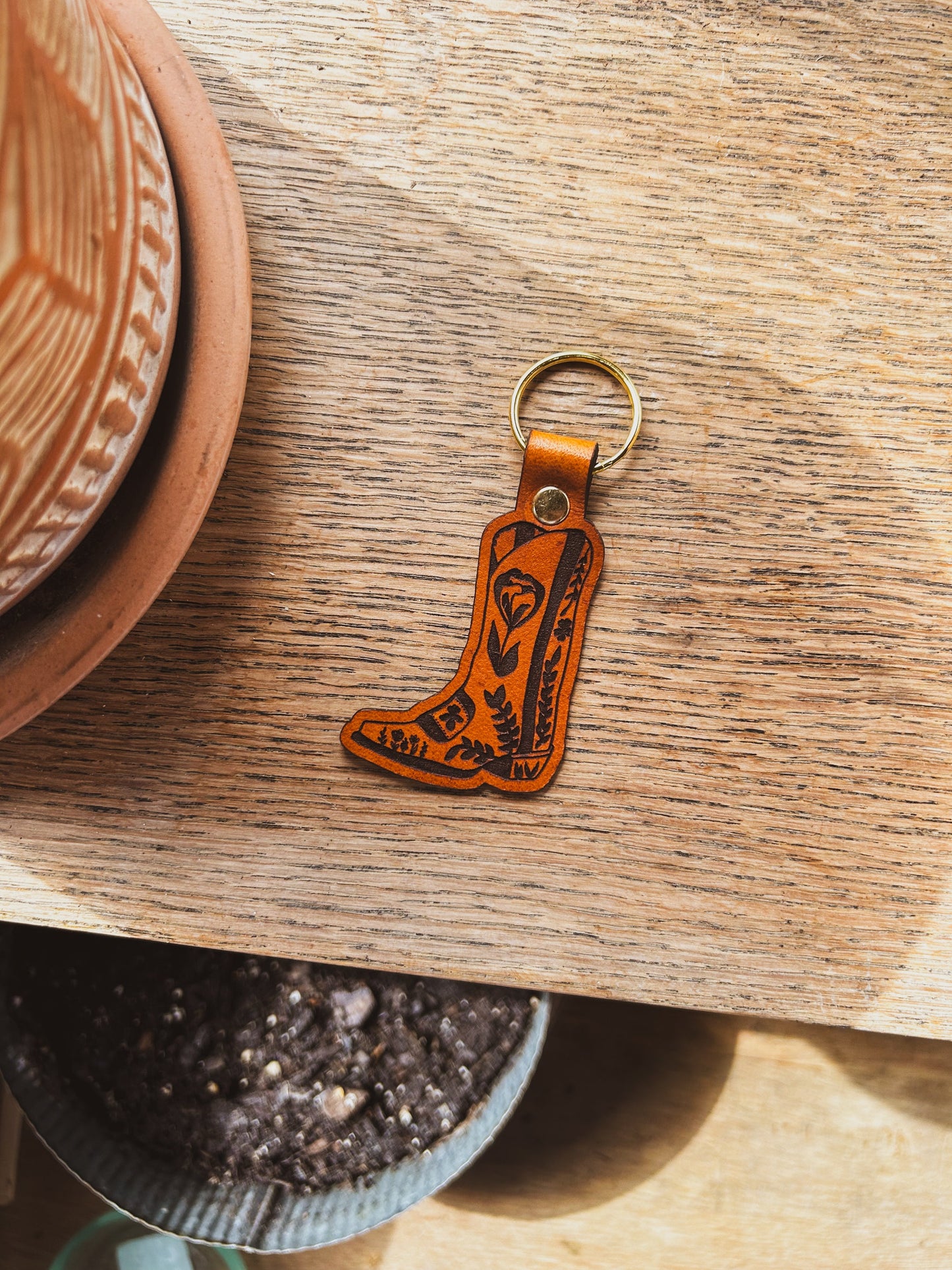 Cowgirl Boot Keychain