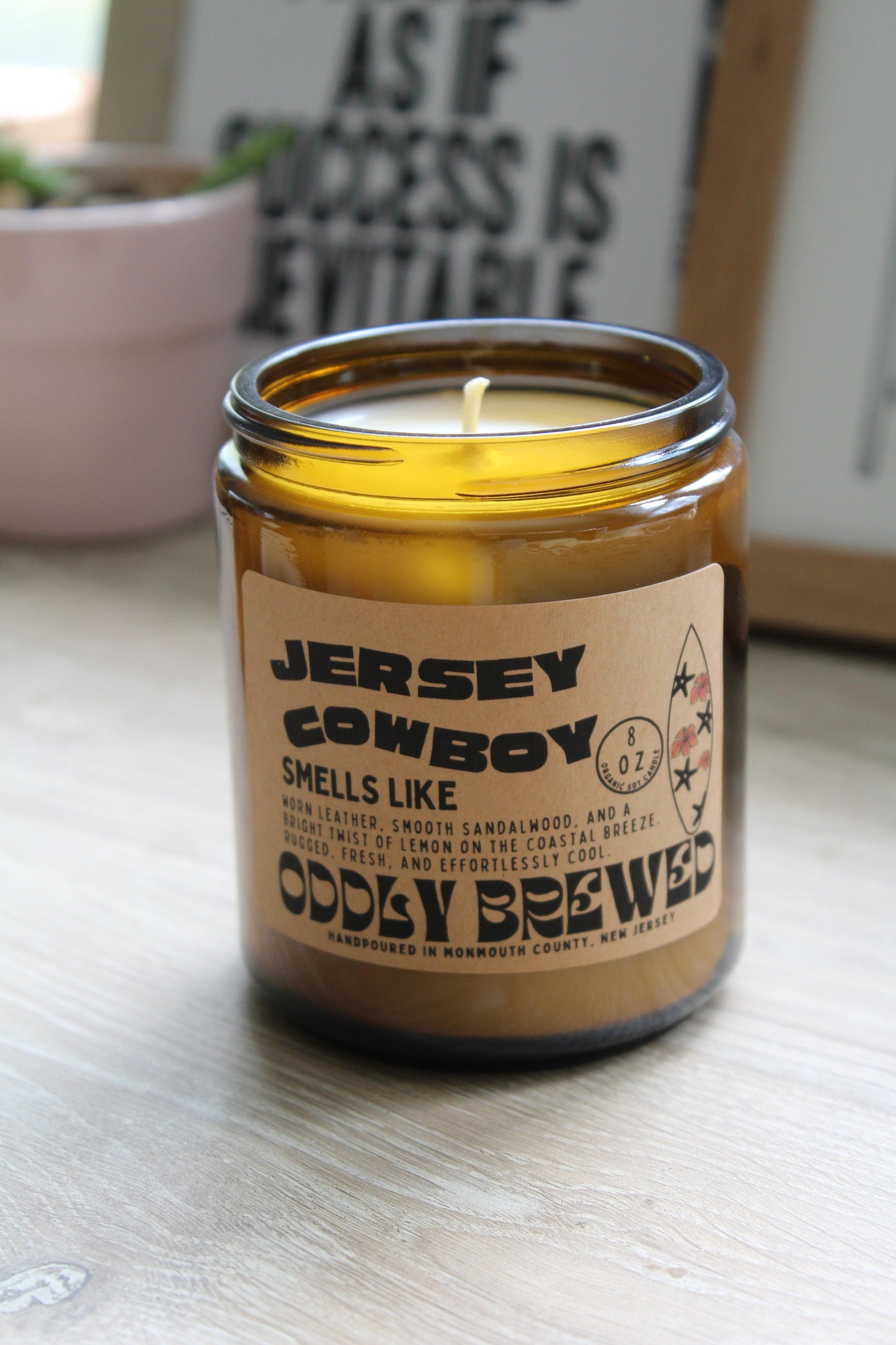 Jersey Cowboy soy candle
