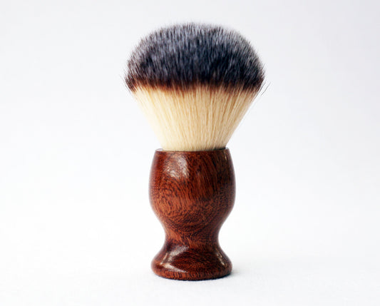 Mahogany Wood Plisson Lather Brush