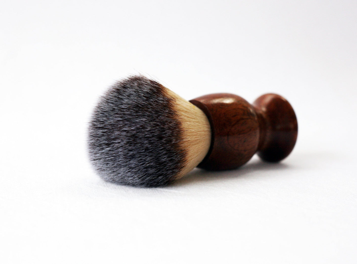 Mahogany Wood Plisson Lather Brush