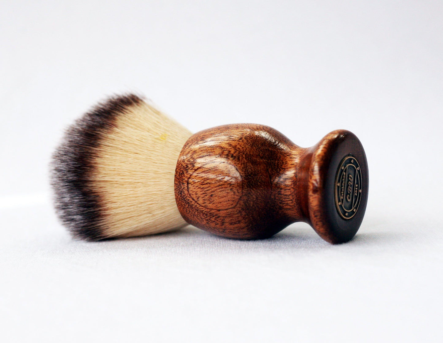 Mahogany Wood Plisson Lather Brush