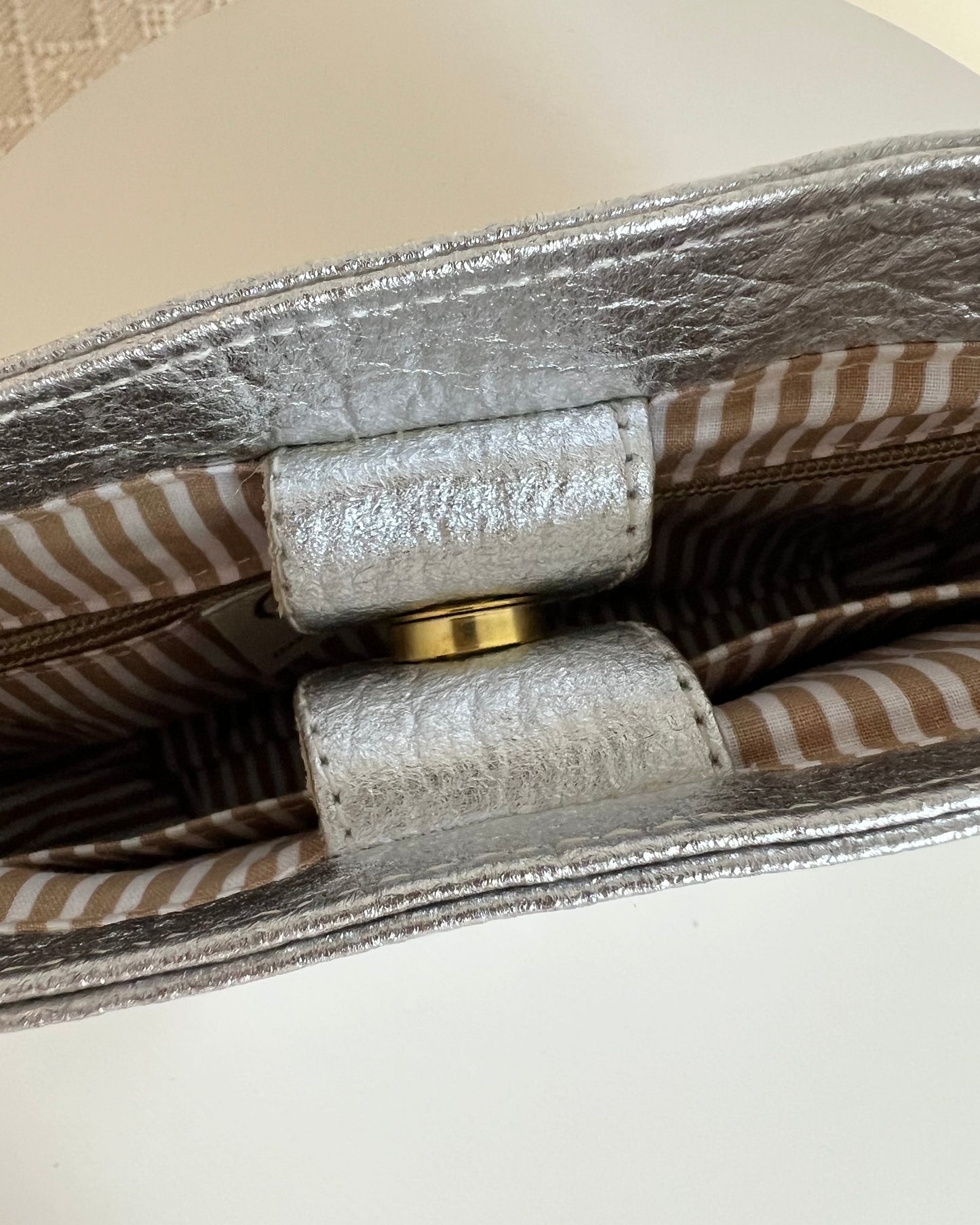 Mini Tote, Silver