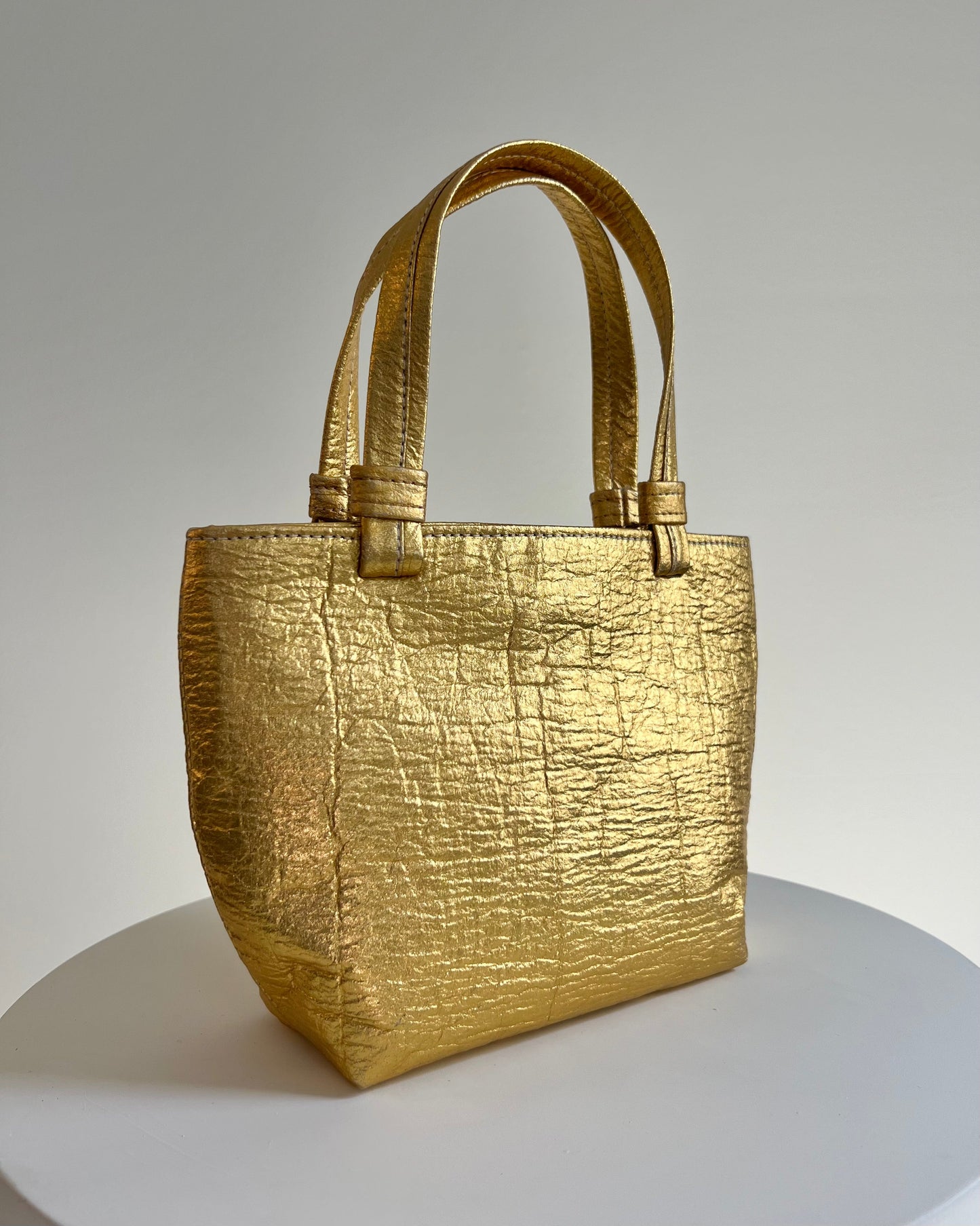 Mini Tote, Gold