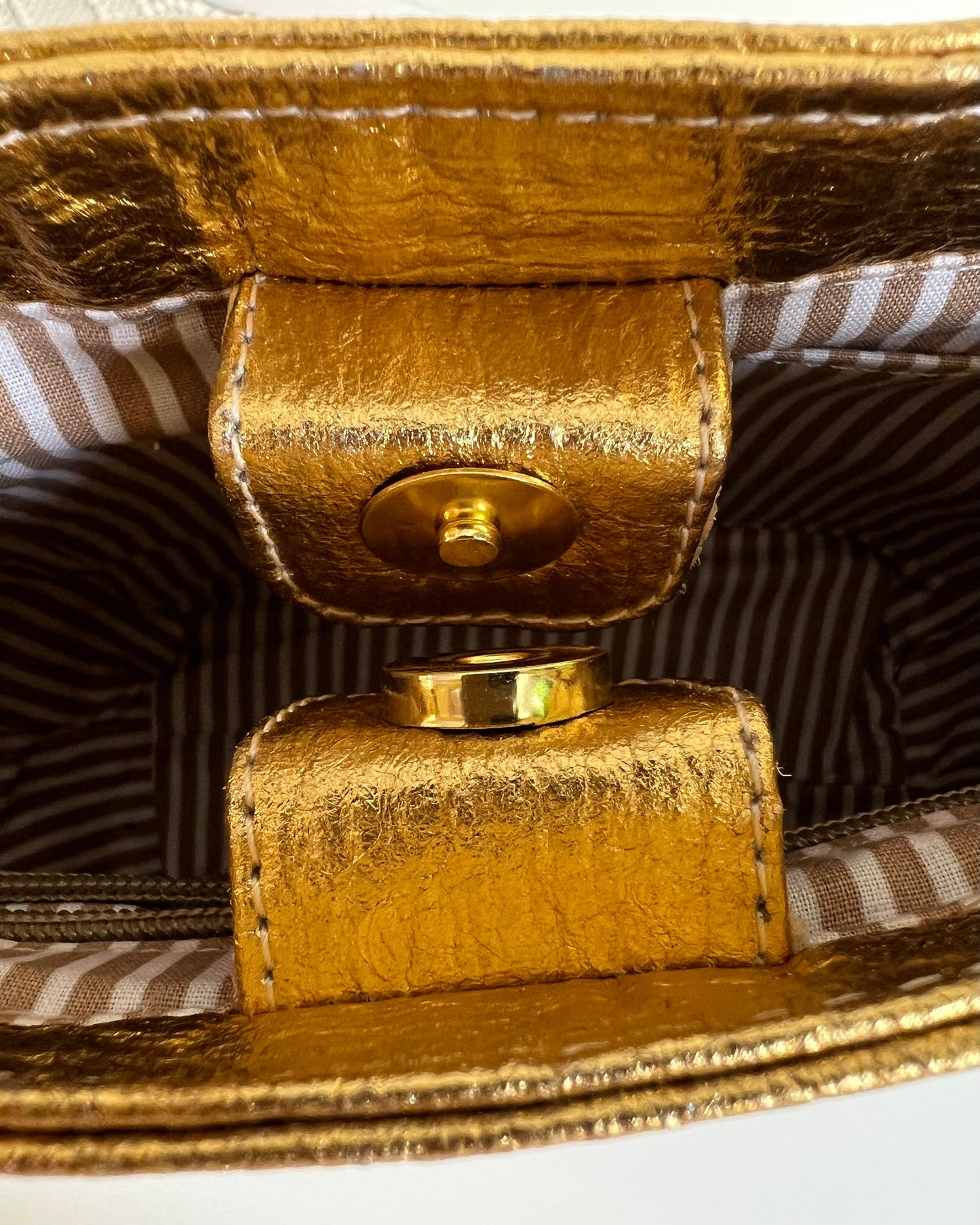 Mini Tote, Gold