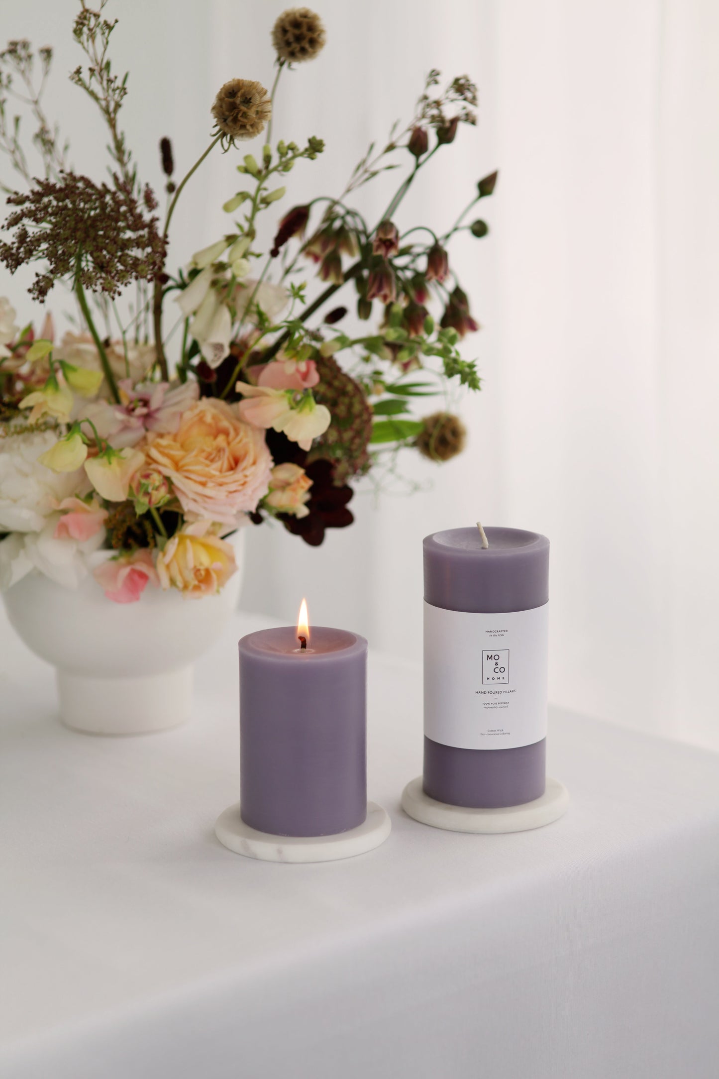 Lavender | Beeswax Pillar Candle