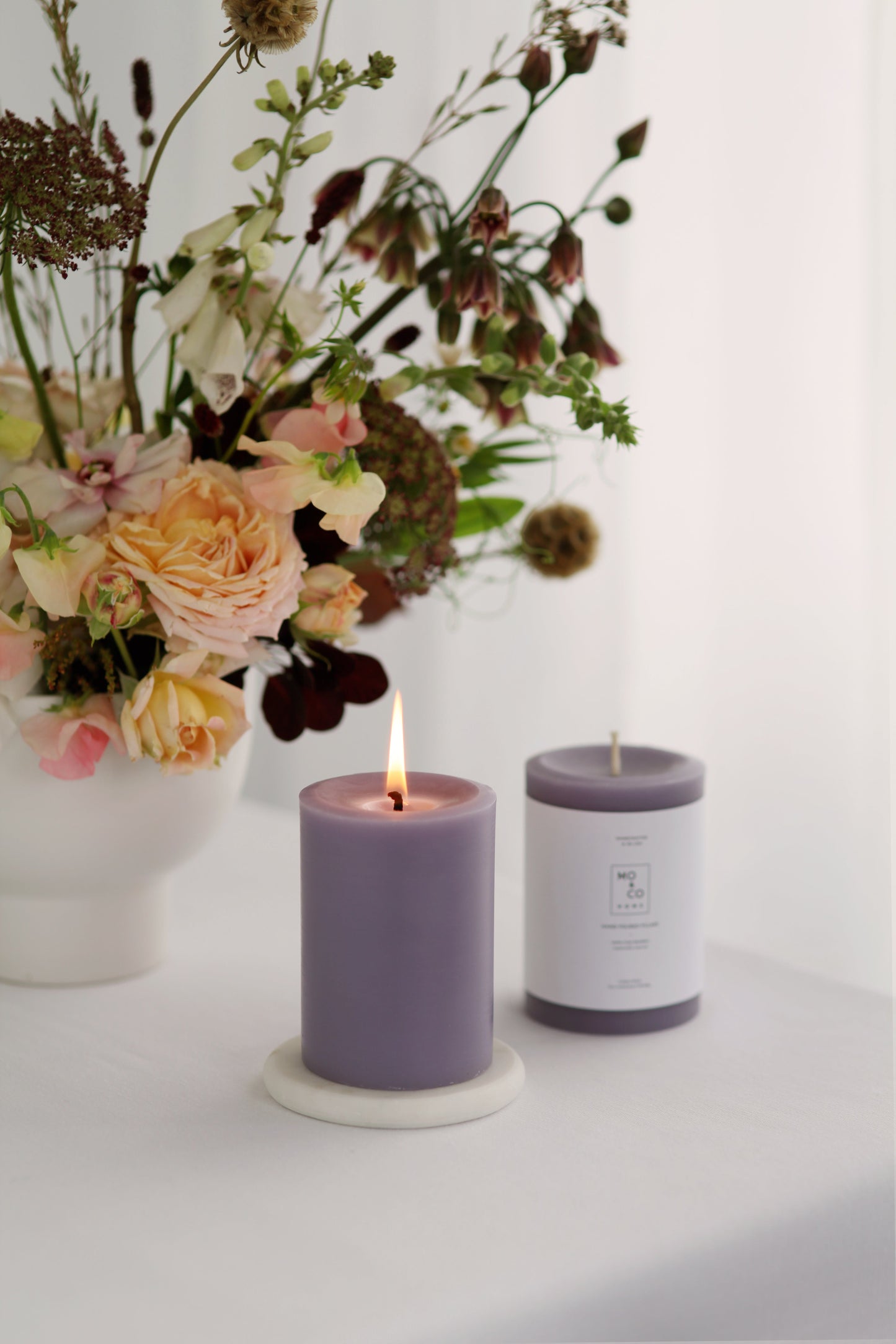 Lavender | Beeswax Pillar Candle