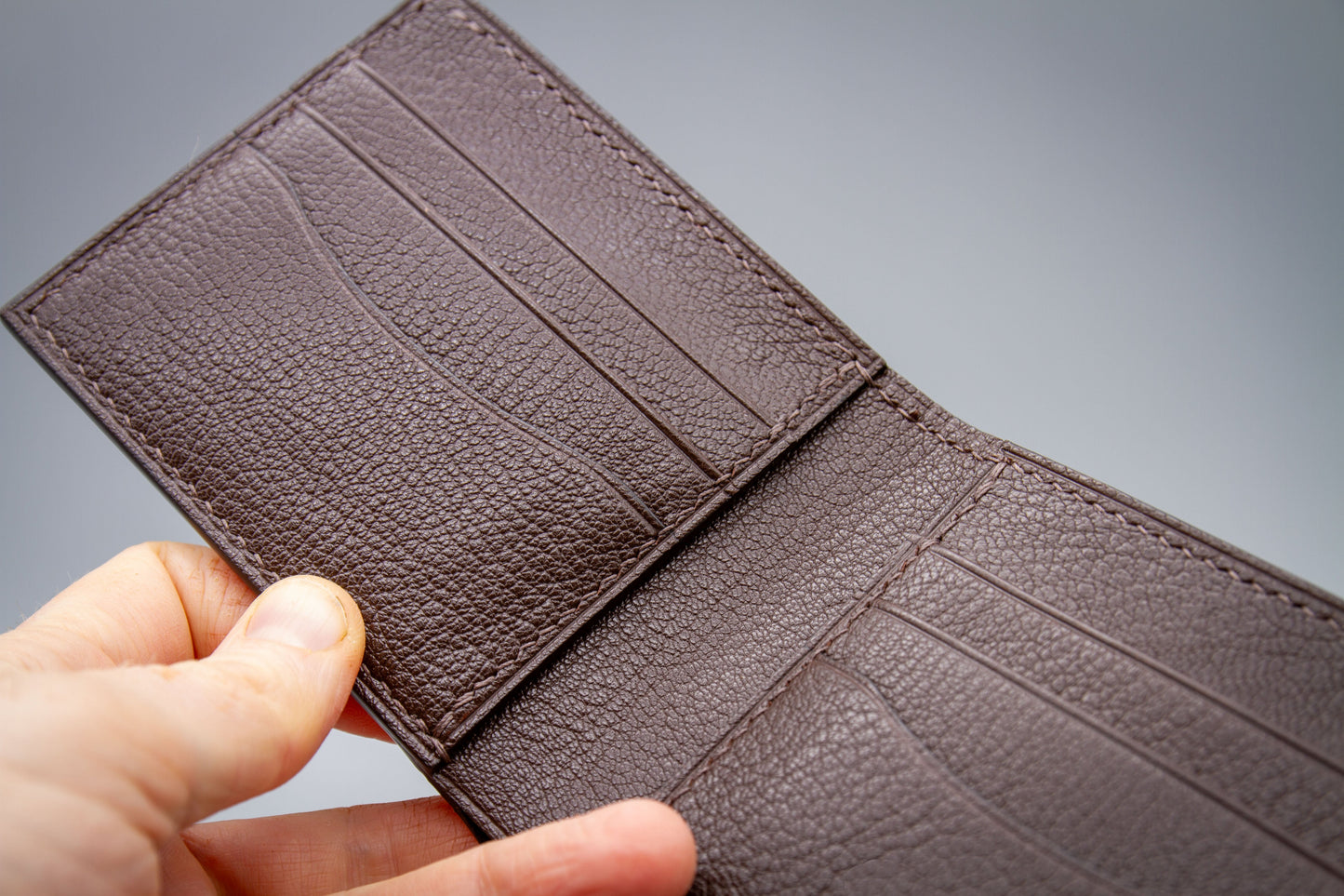 Elephant Leather Wallet - Burgundy
