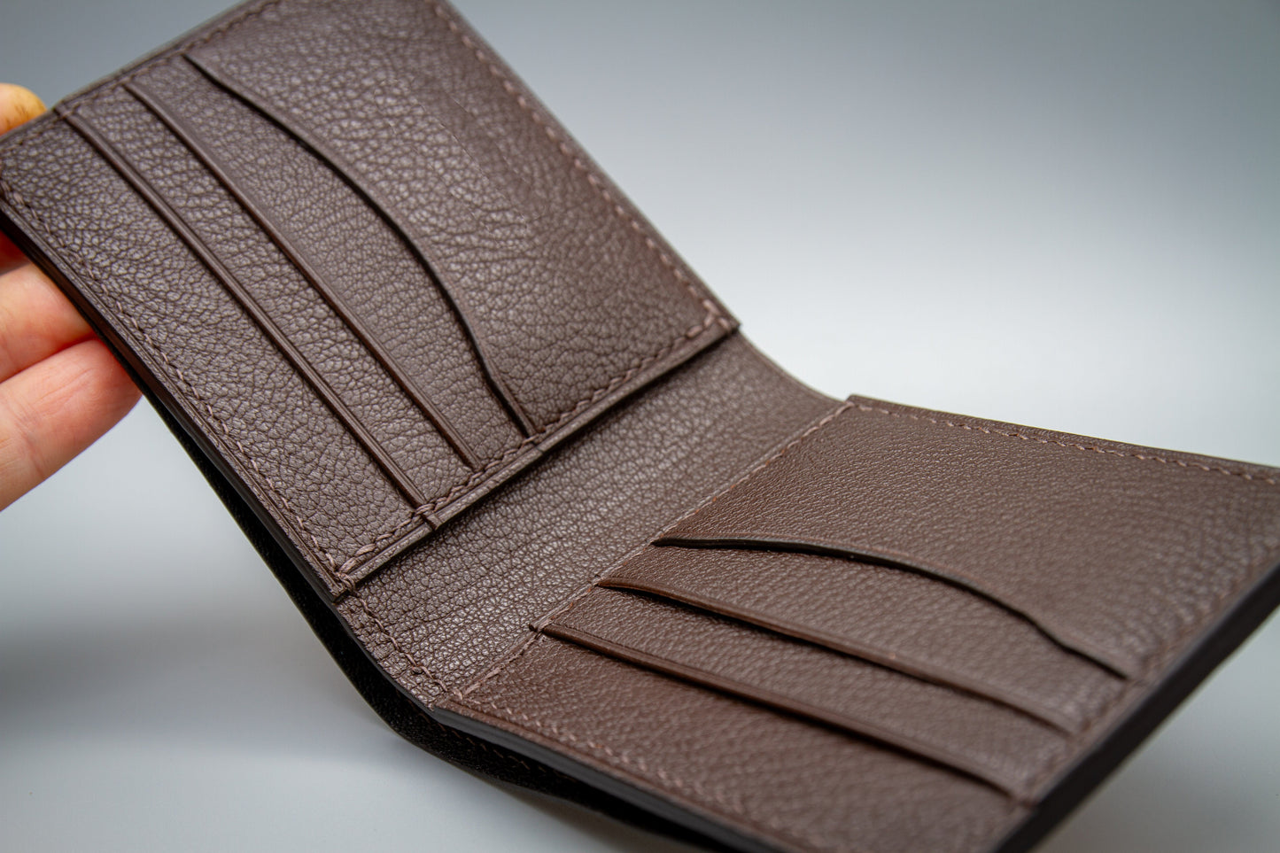 Elephant Leather Wallet - Burgundy