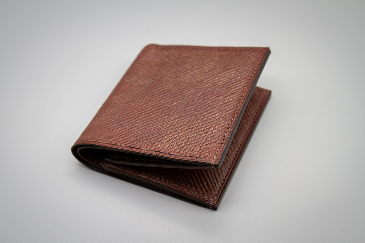 Russian Hatch Leather Wallet - Brown