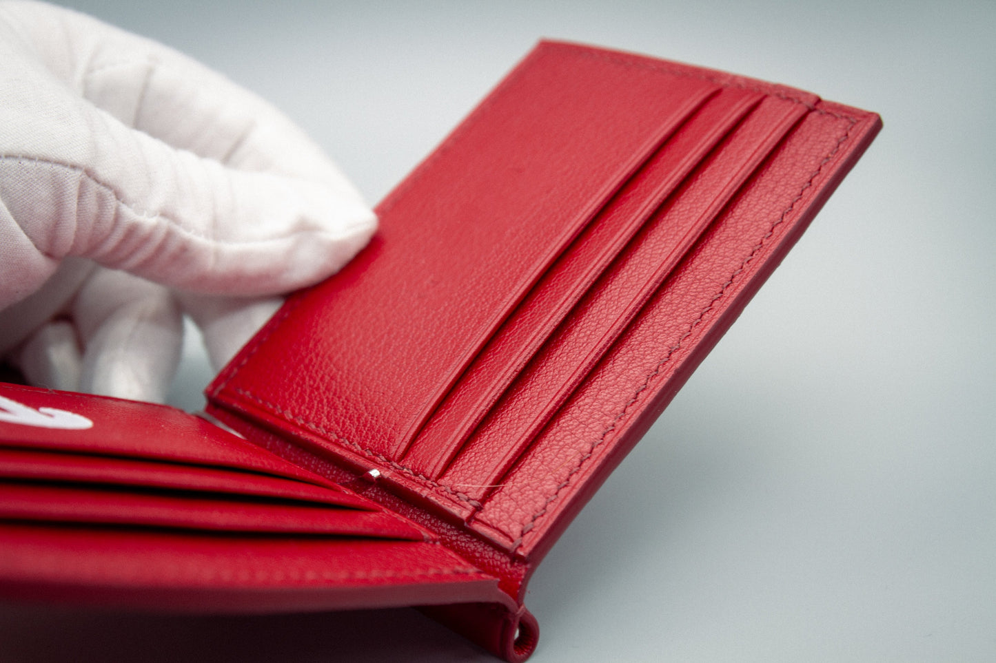 Crocodile Money Clip Wallet - Red