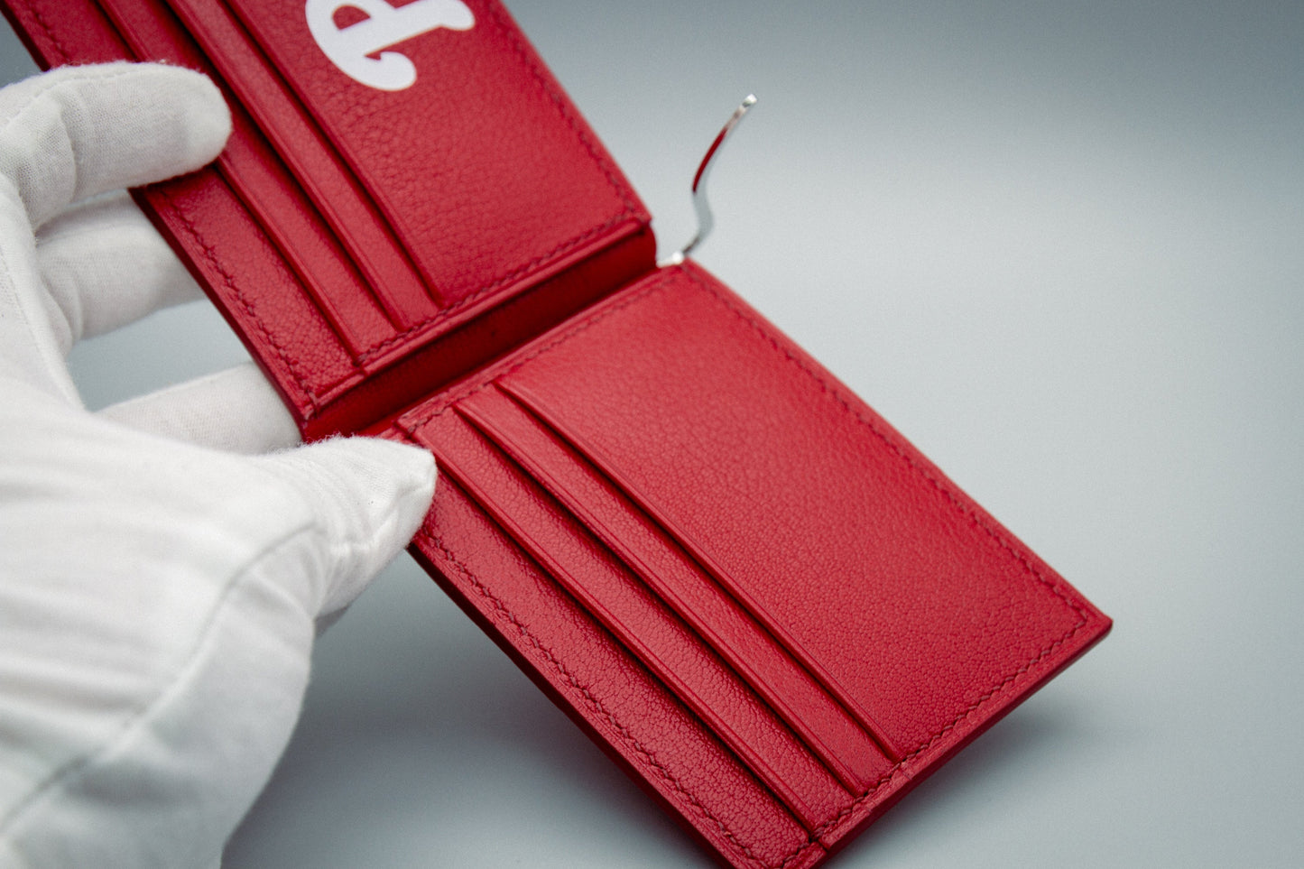 Crocodile Money Clip Wallet - Red