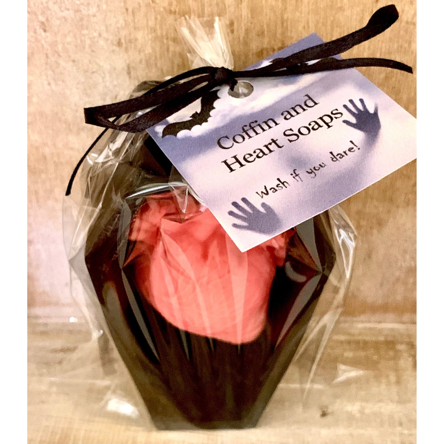 Spooky Coffin and Heart Soap:  Halloween Soaps
