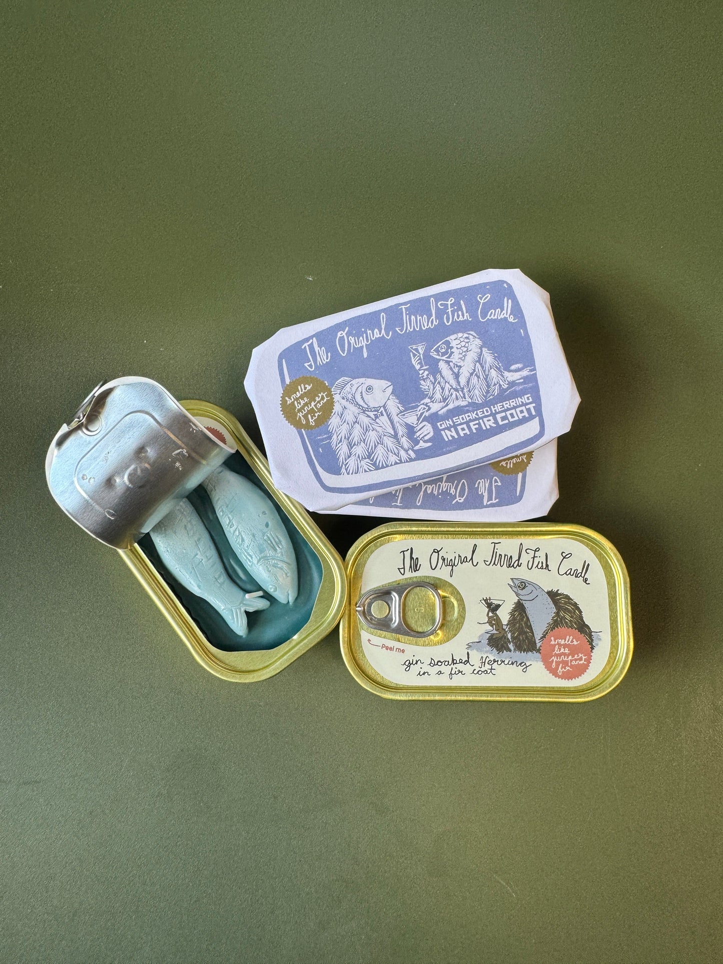 Tinned Fish Candle - Juniper and Fraser Fir
