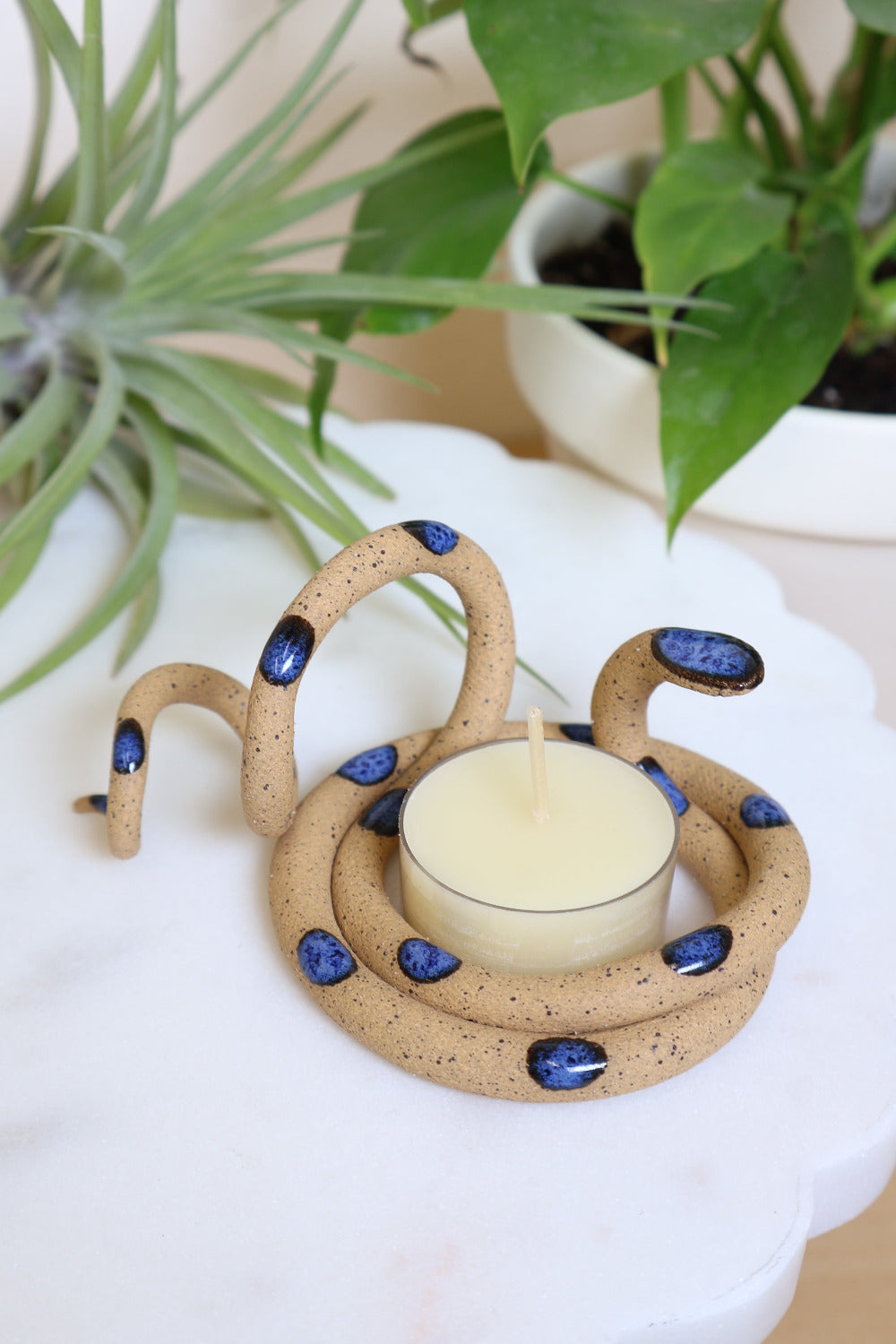 Ceramic Snake Tealight Holder
