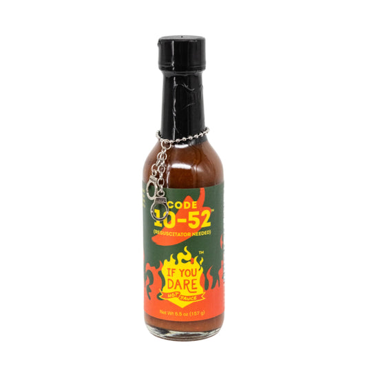 Code 10-52 Hot Sauce | 5.5 oz | Extreme Heat Level | If You Dare Foods