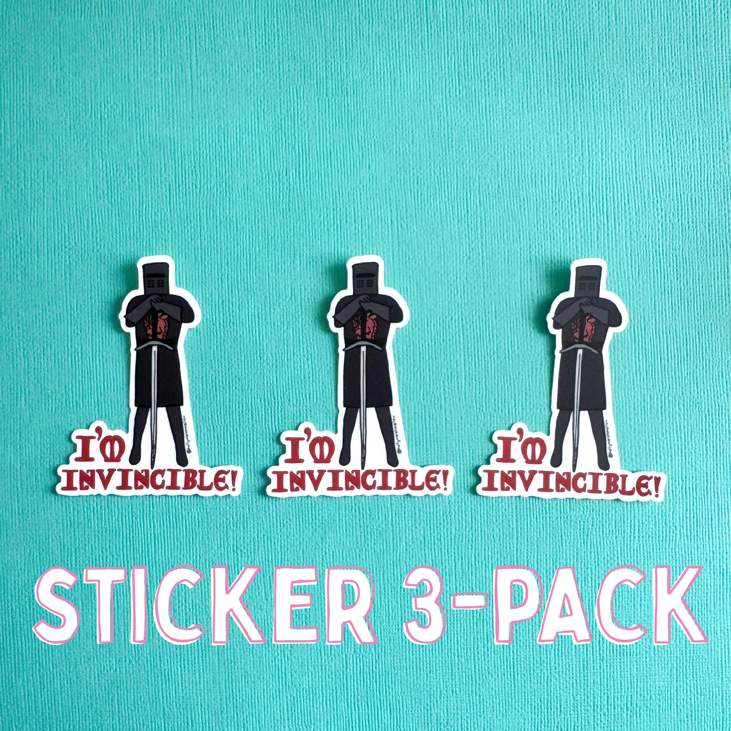 I'm Invincible! Black Knight Sticker