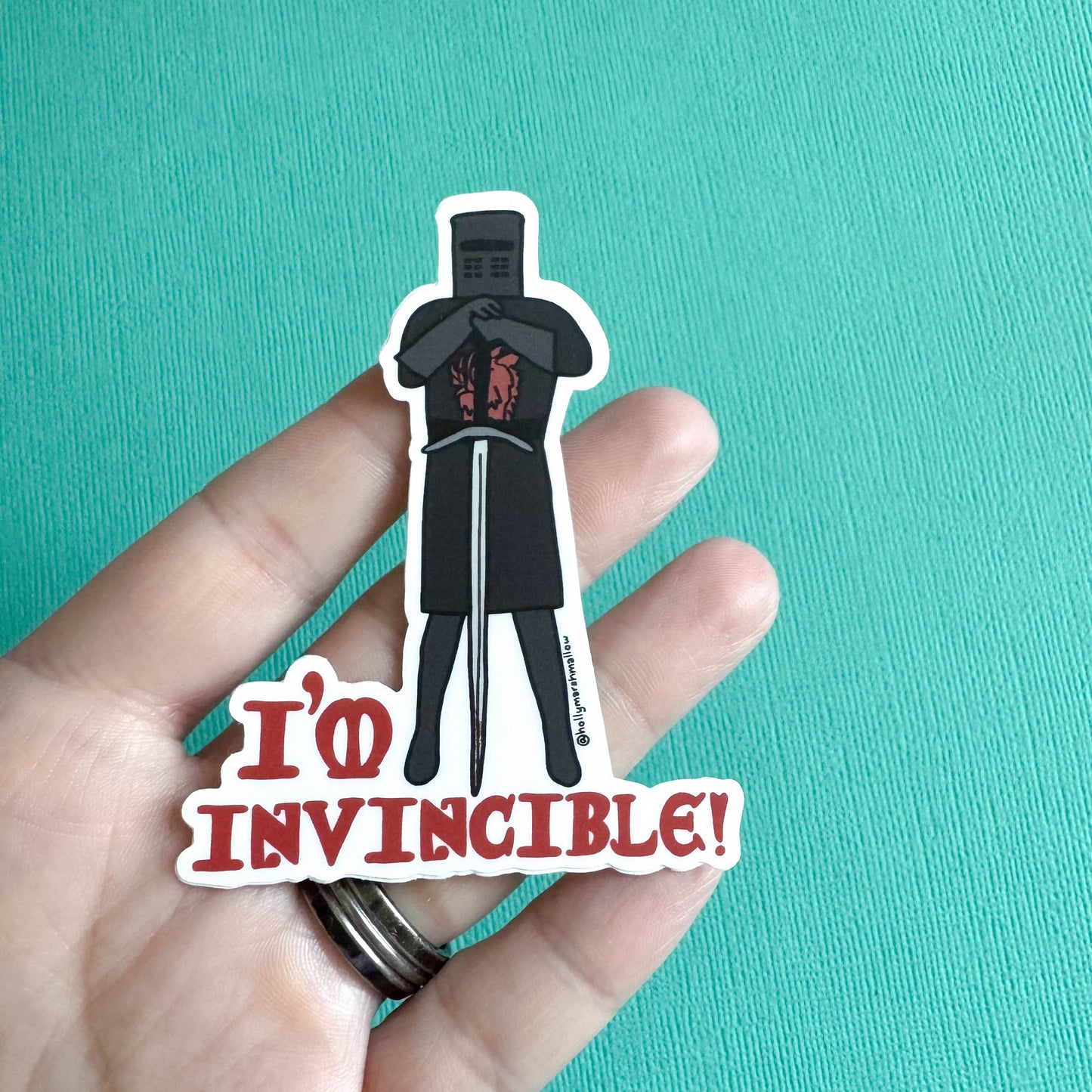 I'm Invincible! Black Knight Sticker