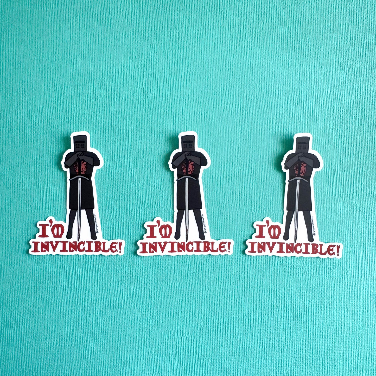 I'm Invincible! Black Knight Sticker