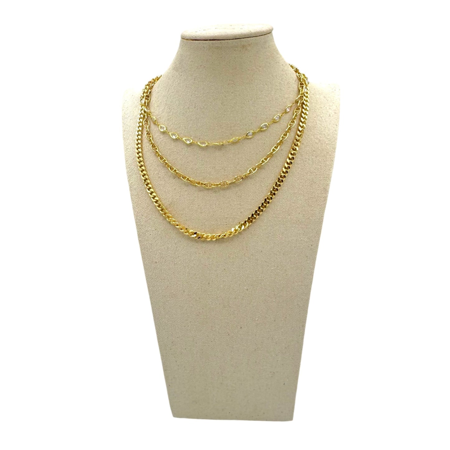 Jet Set Gold Layered Necklace