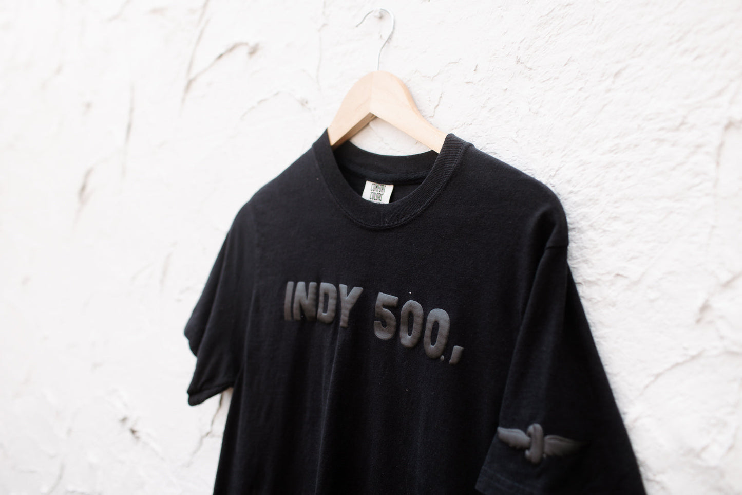 Indy 500 Puff Ink Tee – Black