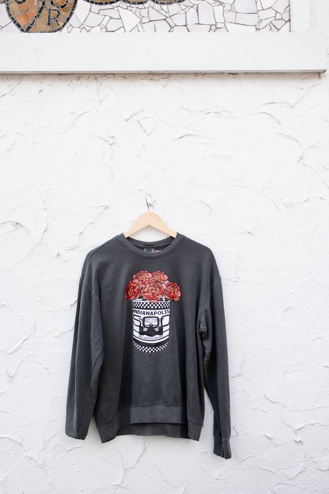 Indy 500 Popcorn Peony Tin Sweatshirt