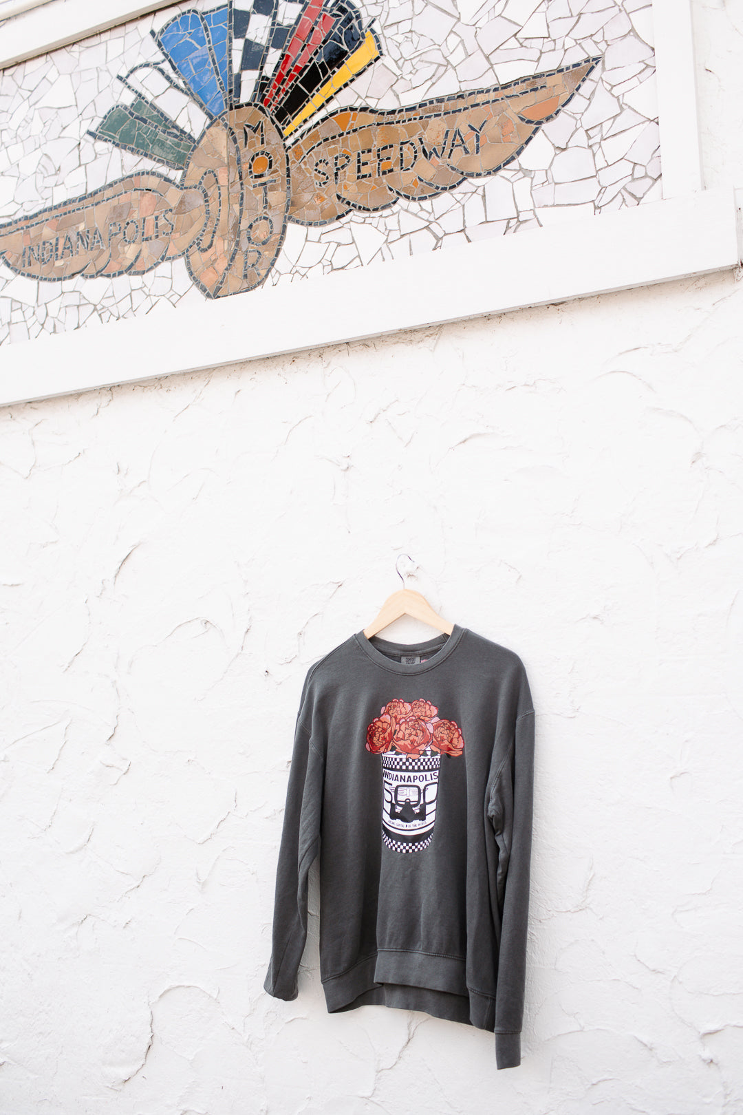 Indy 500 Popcorn Peony Tin Sweatshirt