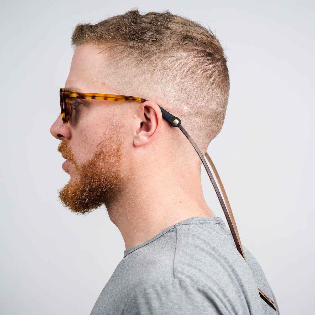 Knotted Leather Sunglass Strap (Waxed Heritage)