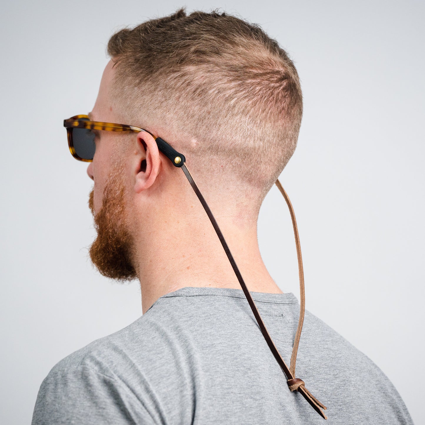 Knotted Leather Sunglass Strap (Waxed Heritage)