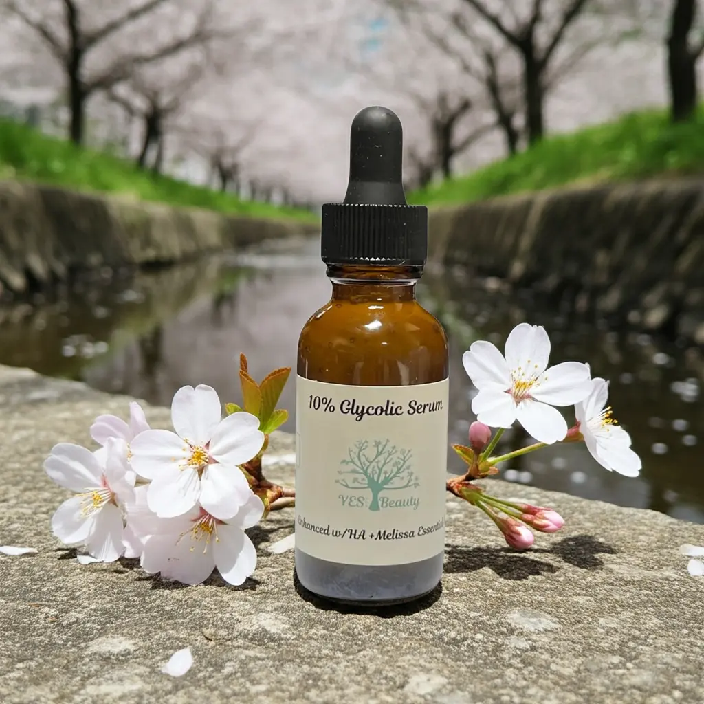 10% Glycolic Serum Enhanced Hyaluronic Acid + Melissa Essential Oil