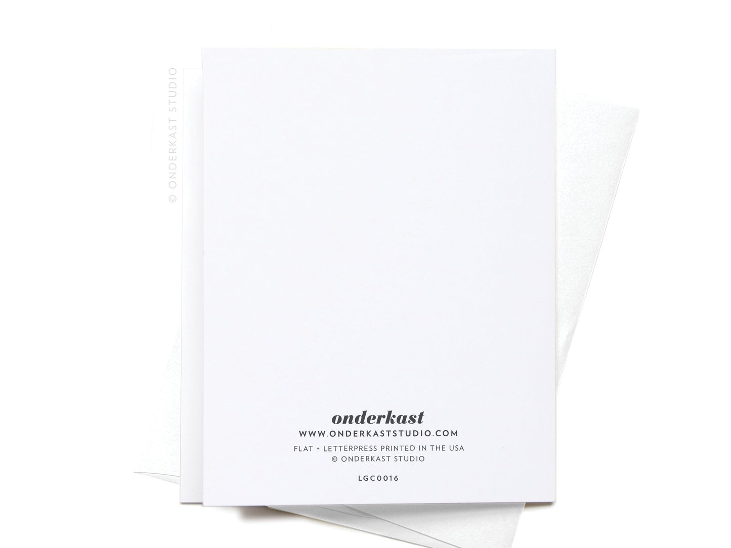 'Tis the Season Skiiers Letterpress Greeting Card