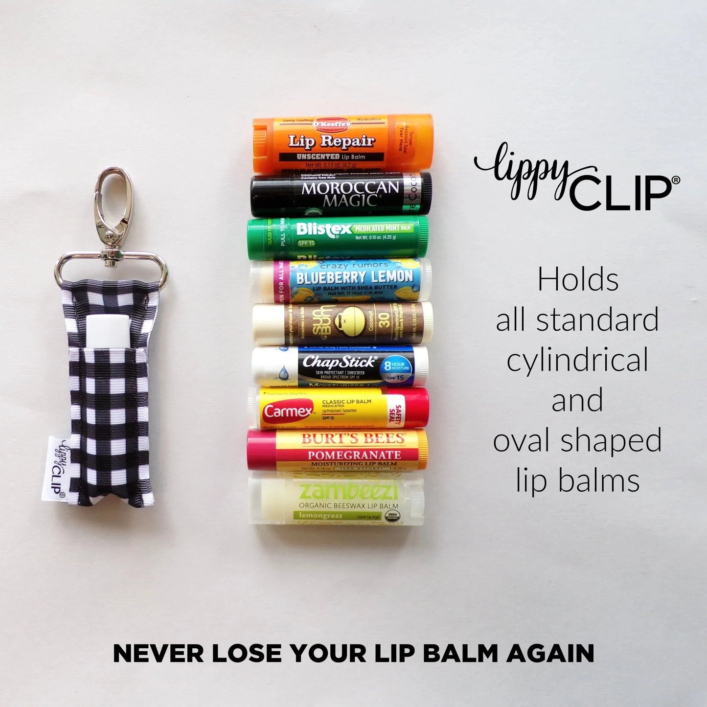 Gold Lattice on Navy LippyClip®