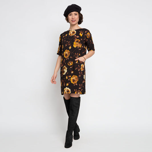 Claudine Dress - Honey Floral