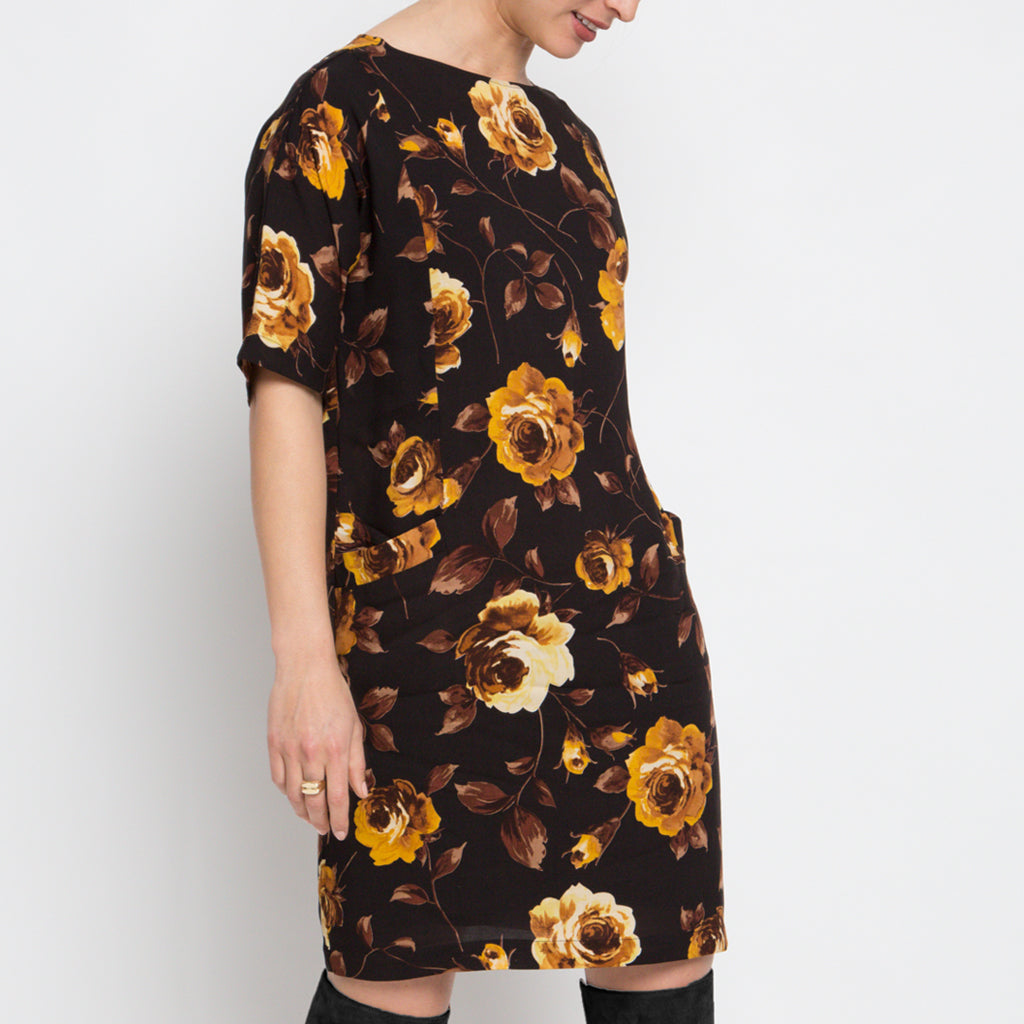 Claudine Dress - Honey Floral