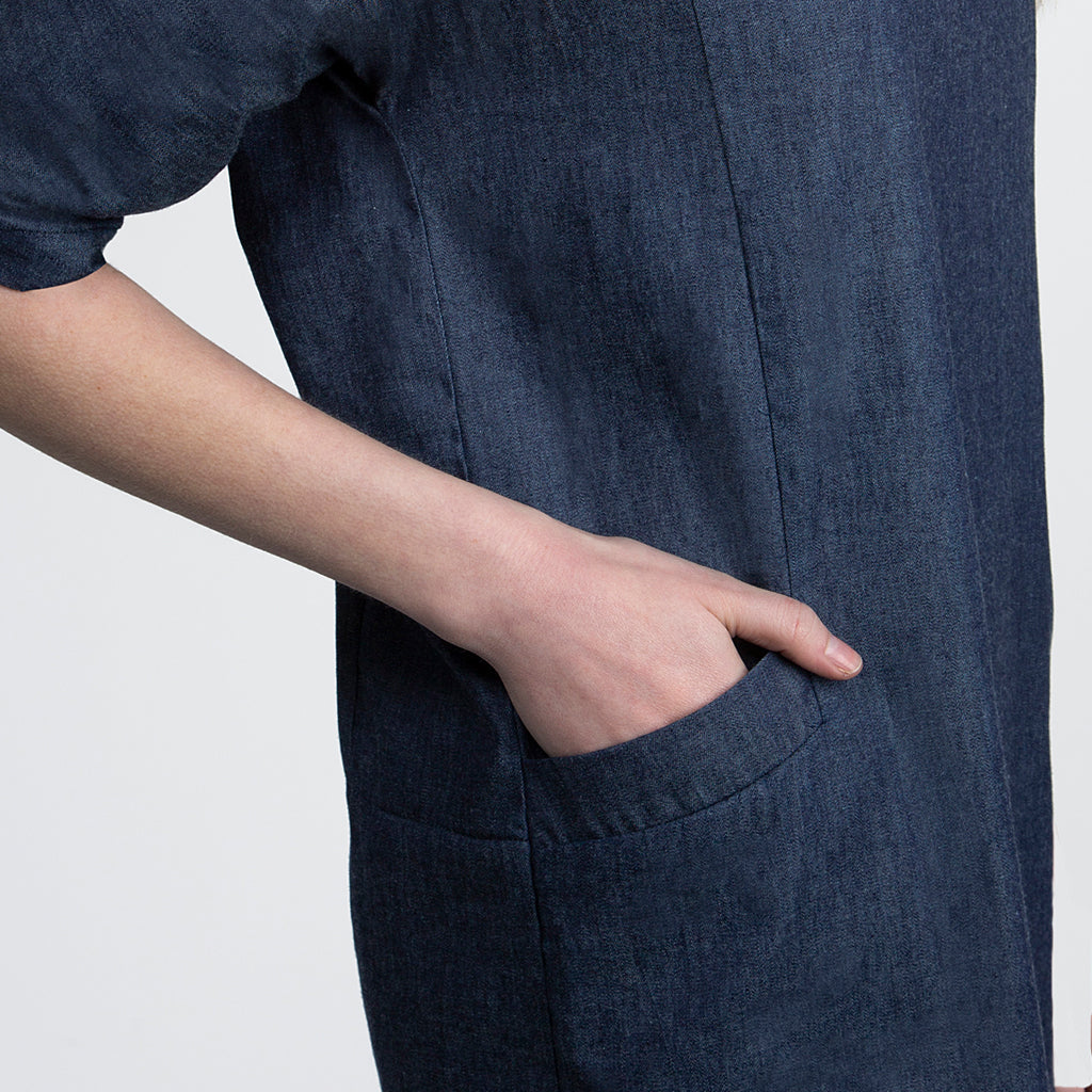 Delphine Dress - Lightweight Denim