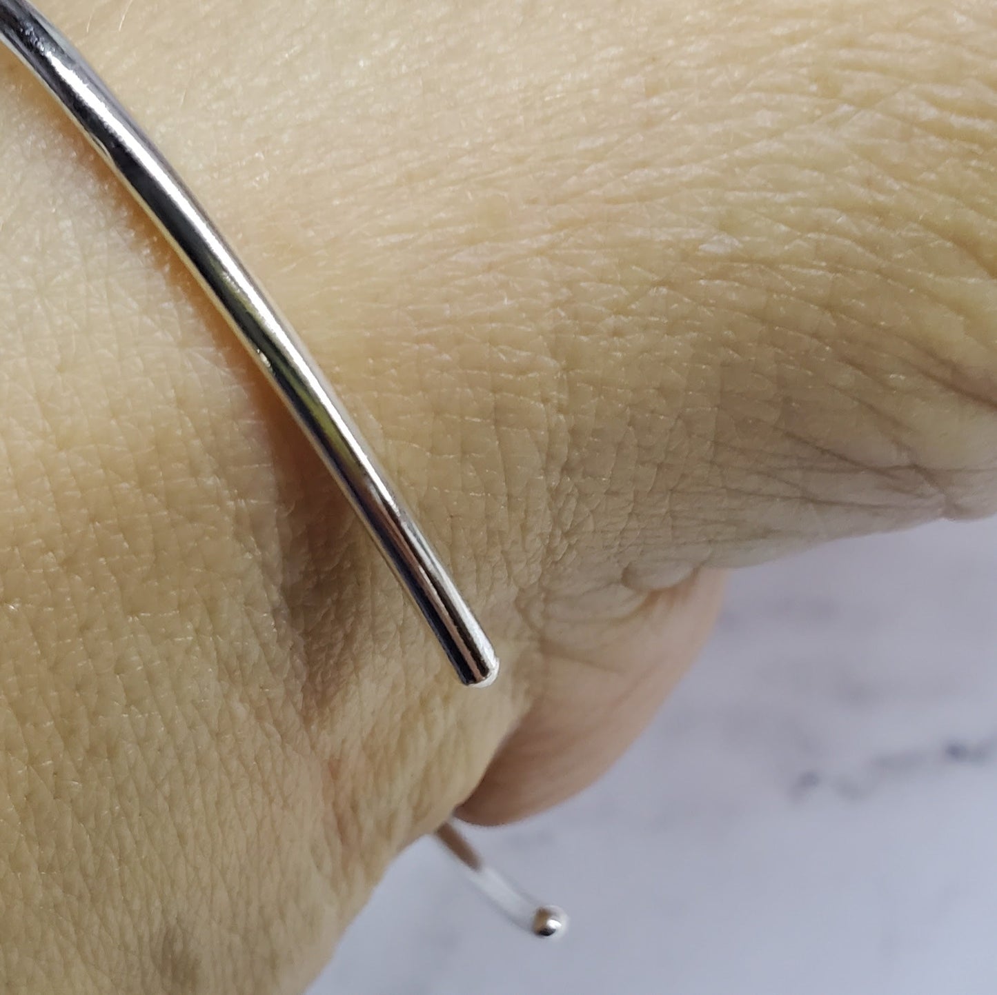 Lavender Crystal Cancer Ribbon Awareness Bangle