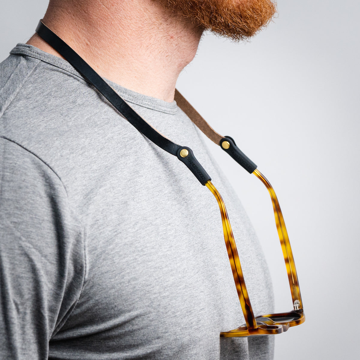 Slim Leather Sunglass Strap (Waxed Montauk)