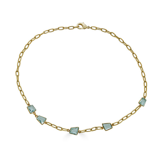 Asymmetrical Quartz Crystal Necklace