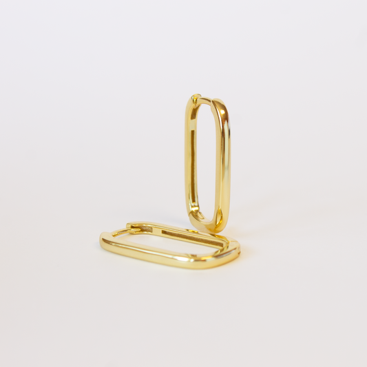 Paperclip Hoop Earrings